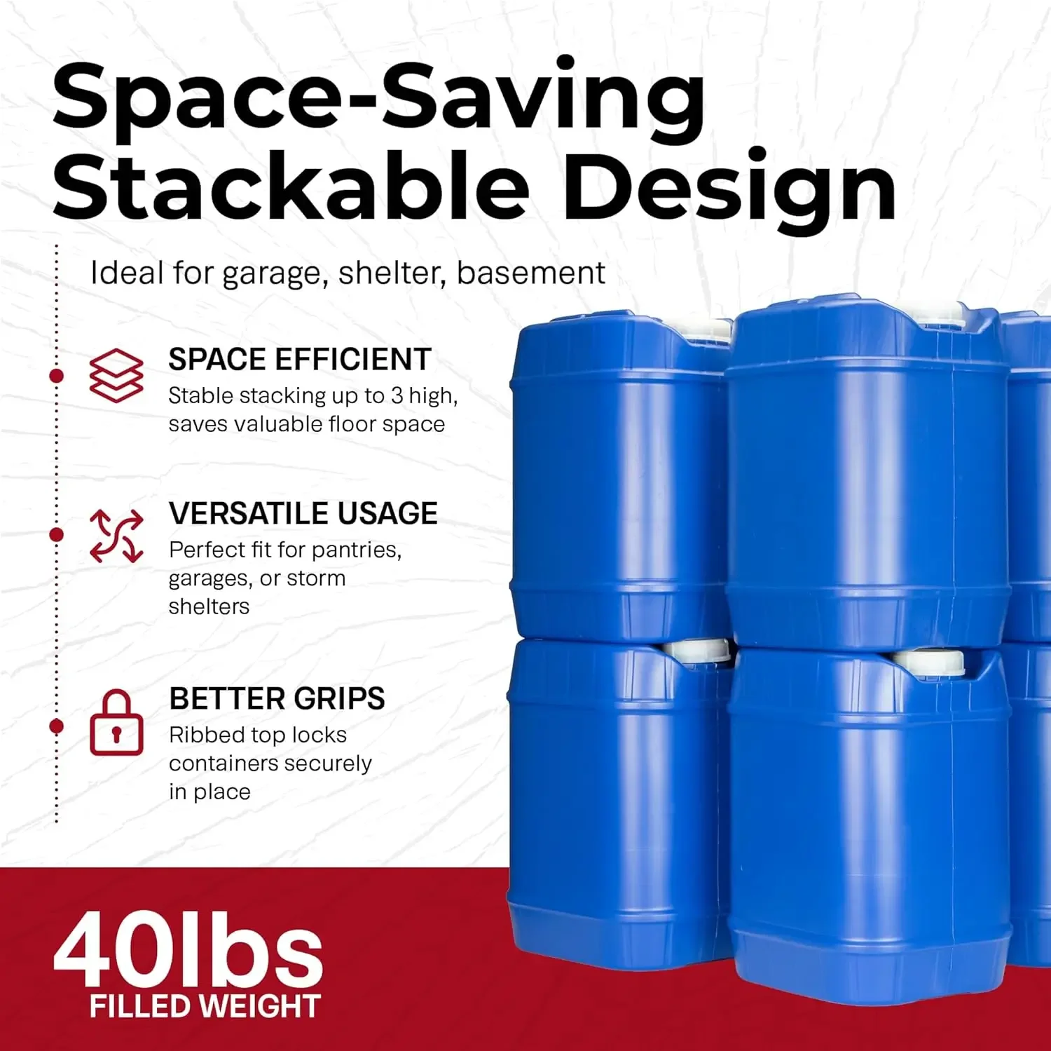 Food Storage For Long Term - Контейнеры для хранения воды Legacy Food