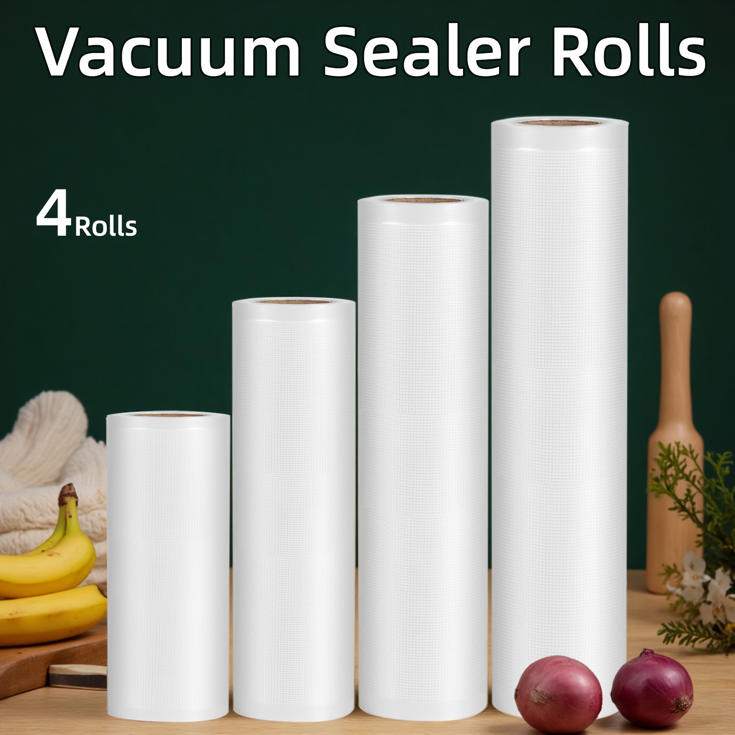 Food Storage Vacuum - Набор из 4 рулонов для вакуумного