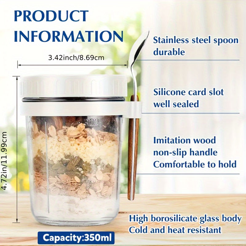 Стеклянная чашка для овсяных п – обзор и цена Food Storage Glass