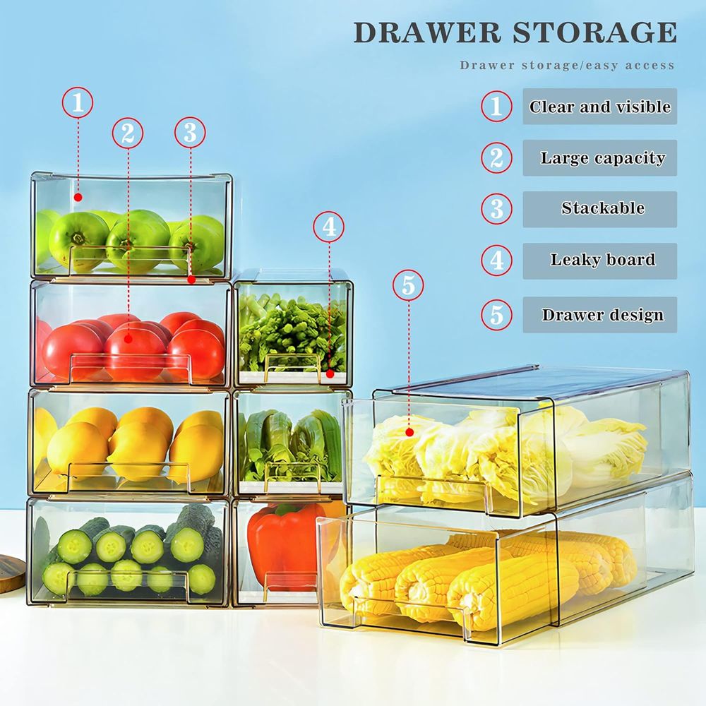 Прозрачные выдвижные штабелиру – обзор и цена Food Storage Without Pantry