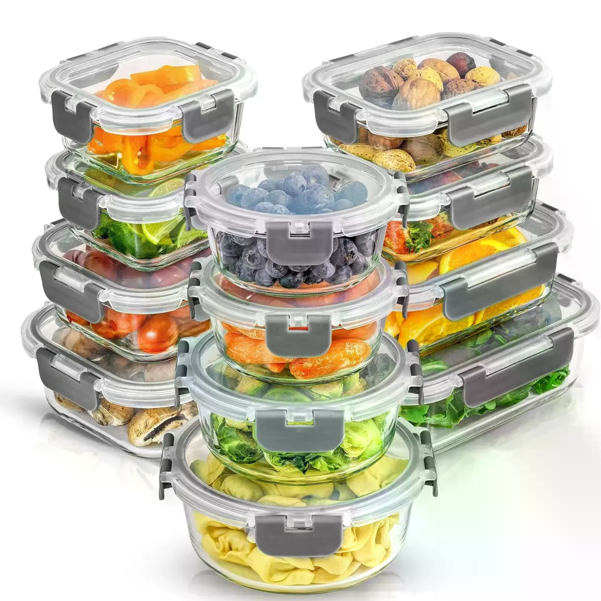 24 шт. контейнеров для хранени – обзор и цена Food Storage Containers Tupperware