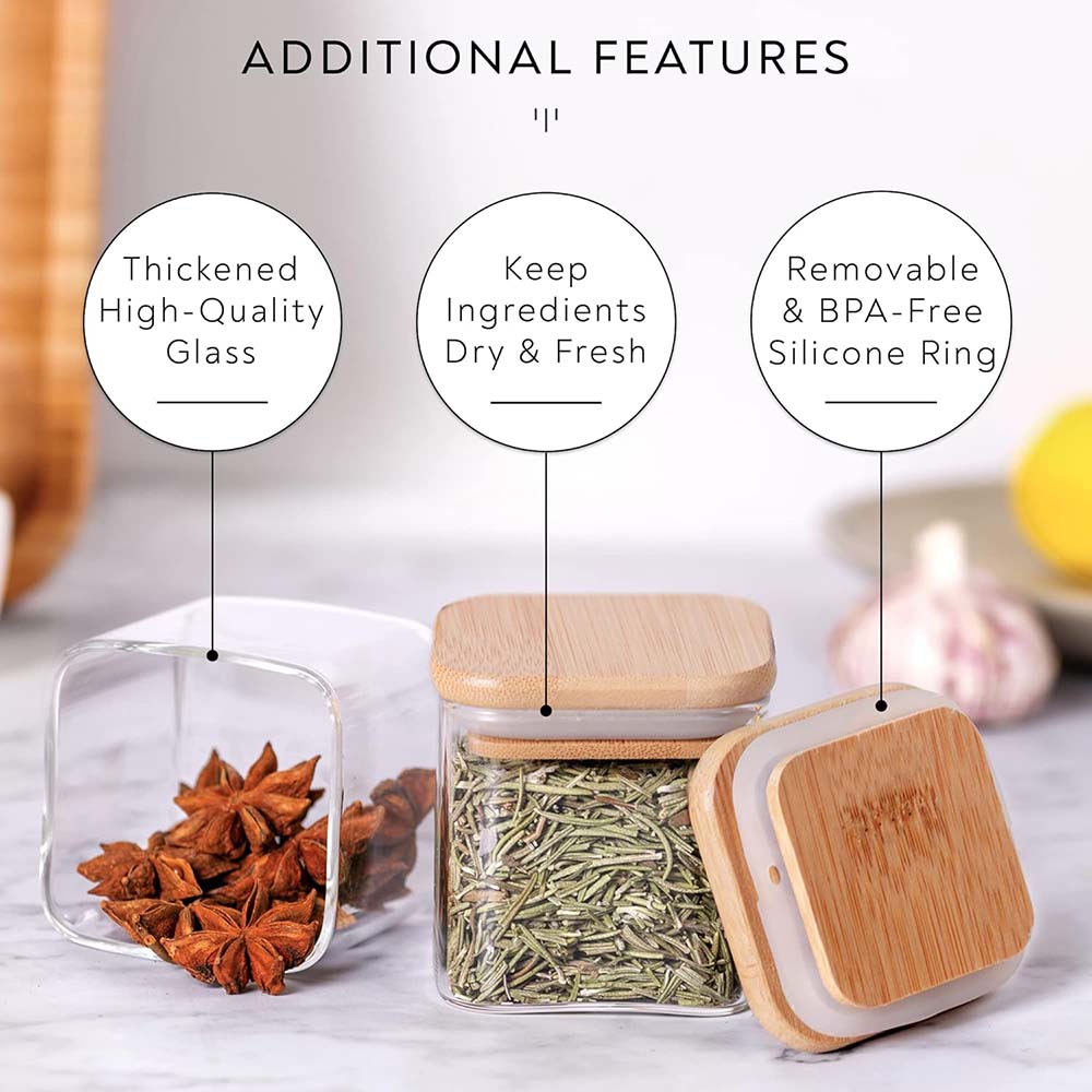 5oz Стеклянные Банки Набор с э – обзор и цена Food Storage Jar Labels