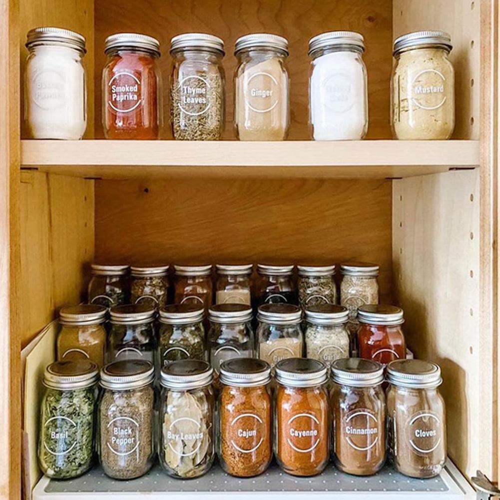 Набор из 144 прозрачных этикет – обзор и цена Food Storage Jar Labels
