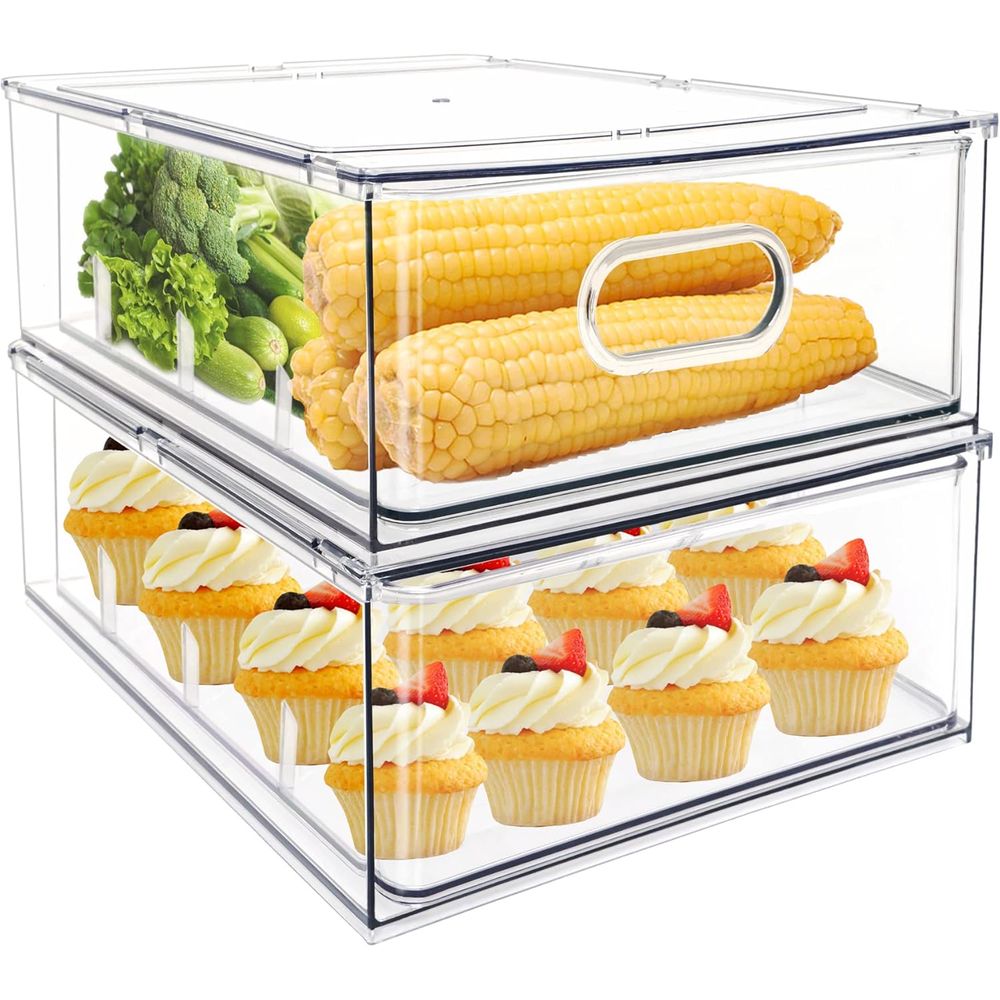 Прозрачные выдвижные штабелиру – обзор и цена Food Storage Without Pantry