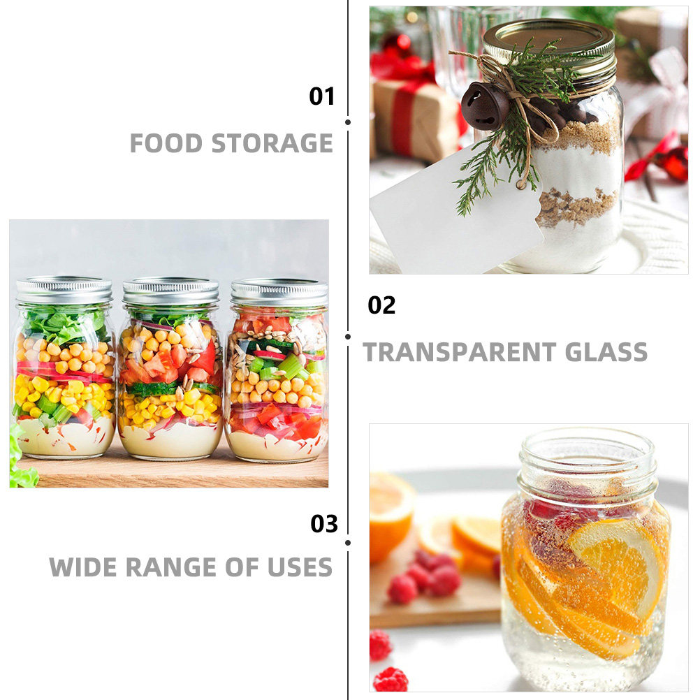 Набор из 6 прозрачных круглых  – обзор и цена Food Storage Glass