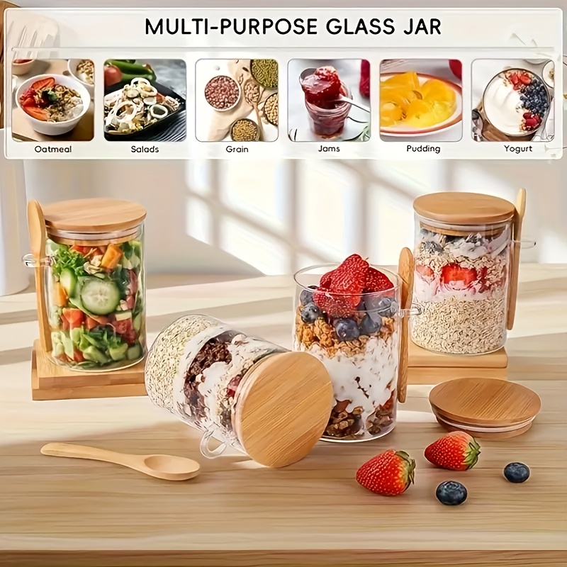 Набор стеклянных чашек для овс – обзор и цена Food Storage Glass