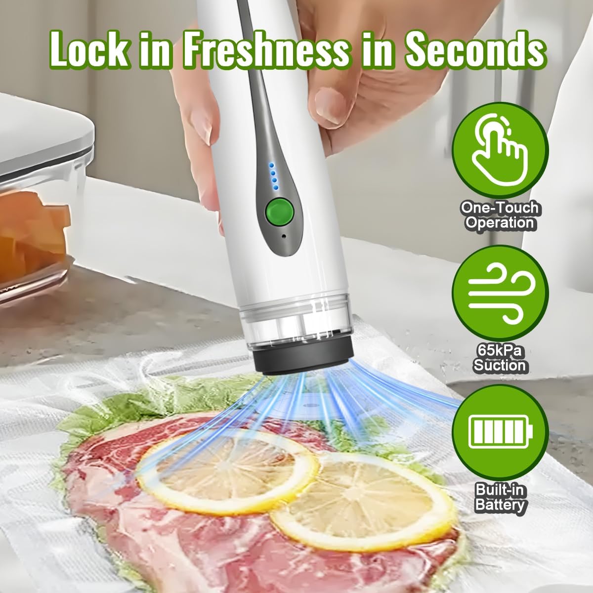 Автоматический мини-вакуумный  – обзор и цена Food Storage Vacuum